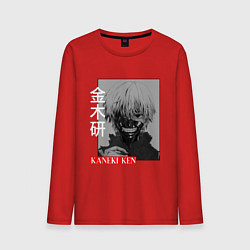 Лонгслив хлопковый мужской ТОКИЙСКИЙ ГУЛЬ, цвет: красный