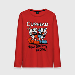 Мужской лонгслив Cuphead, Dont deal with devil