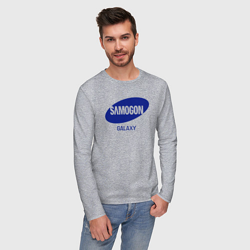 Мужской лонгслив Samogon galaxy / Меланж – фото 3