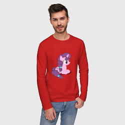 Лонгслив хлопковый мужской Pony Pink Mammal Purple - Litt, цвет: красный — фото 2