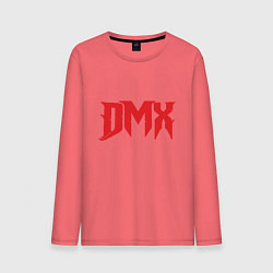 Лонгслив хлопковый мужской DMX Power, цвет: коралловый