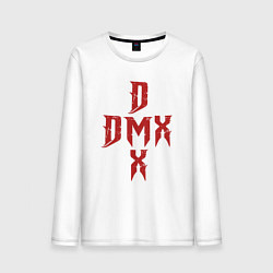 Лонгслив хлопковый мужской DMX Cross, цвет: белый
