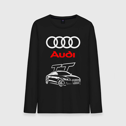 Мужской лонгслив AUDI TT АУДИ ТТ СПОРТ / Черный – фото 1