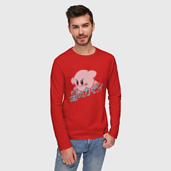 Лонгслив хлопковый мужской Kirby, цвет: красный — фото 2