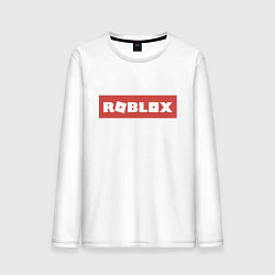 Лонгслив хлопковый мужской Roblox, цвет: белый