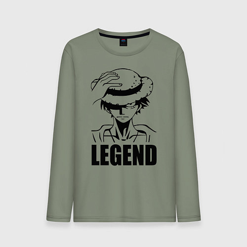 Мужской лонгслив Луффи Легенда One Piece / Авокадо – фото 1