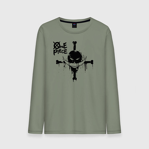 Мужской лонгслив Пираты Белоуса One Piece / Авокадо – фото 1