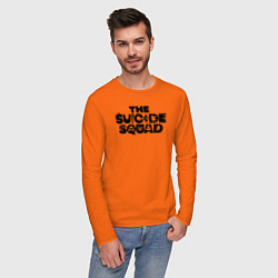 Лонгслив хлопковый мужской The Suicide Squad цвета оранжевый — фото 2