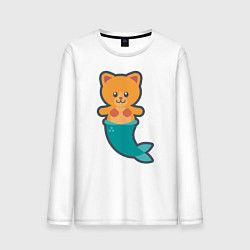 Мужской лонгслив Cat Mermaid