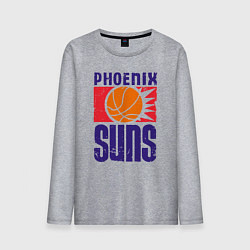 Лонгслив хлопковый мужской Phoenix Suns, цвет: меланж