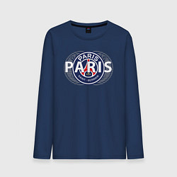 Лонгслив хлопковый мужской PSG Core Wordmark Graphic New 202223, цвет: тёмно-синий