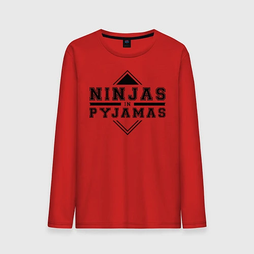 Мужской лонгслив Ninjas In Pyjamas / Красный – фото 1