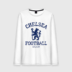Лонгслив хлопковый мужской Chelsea FC: Lion цвета белый — фото 1