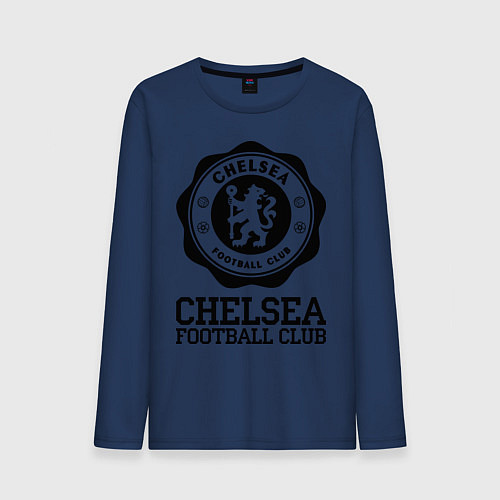 Мужской лонгслив Chelsea FC: Emblem / Тёмно-синий – фото 1