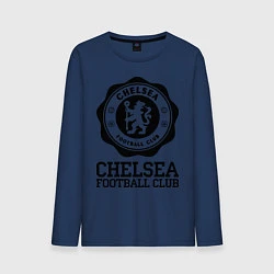 Лонгслив хлопковый мужской Chelsea FC: Emblem, цвет: тёмно-синий