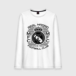 Лонгслив хлопковый мужской Real Madrid MFC, цвет: белый