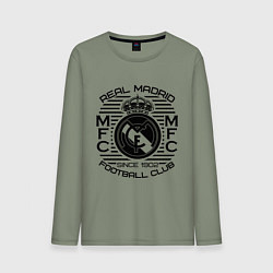 Лонгслив хлопковый мужской Real Madrid MFC, цвет: авокадо