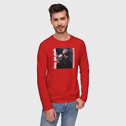Лонгслив хлопковый мужской OG BUDA АРТ, цвет: красный — фото 2