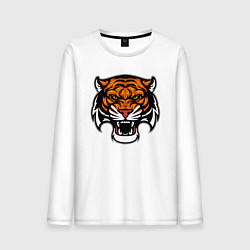 Лонгслив хлопковый мужской Оскал, цвет: белый