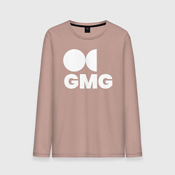 Лонгслив хлопковый мужской GMG, цвет: пыльно-розовый