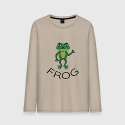 Мужской лонгслив Frog green