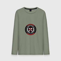 Лонгслив хлопковый мужской Umbrella Security, цвет: авокадо