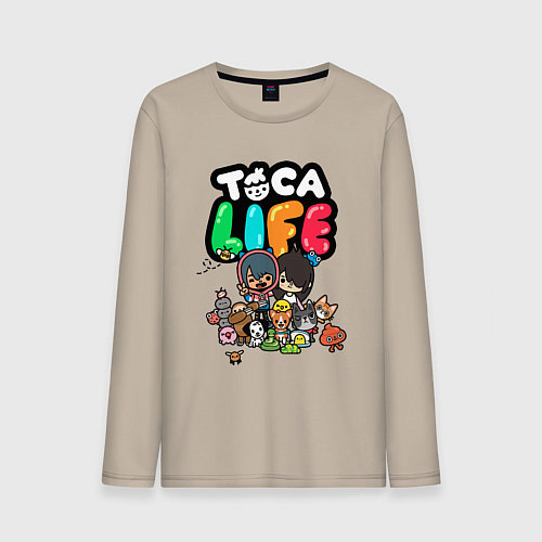 Мужской лонгслив Toca Life / Миндальный – фото 1