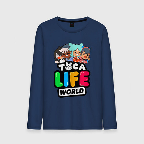 Мужской лонгслив TOCA LIFE WORLD ТОКА ЛАЙФ ВОРЛД ПЕРСОНАЖИ / Тёмно-синий – фото 1