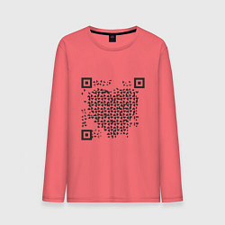 Мужской лонгслив QR Love