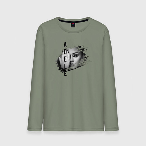 Мужской лонгслив Adele лицо / Авокадо – фото 1