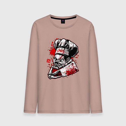 Мужской лонгслив DOTA 2 ПУДЖ PUDGE / Пыльно-розовый – фото 1