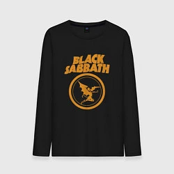 Лонгслив хлопковый мужской Black Sabbath Vol 4 Рок группа, цвет: черный