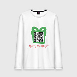 Мужской лонгслив QR Christmas