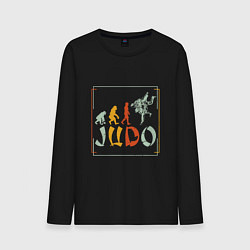 Лонгслив хлопковый мужской Judo Warriors, цвет: черный