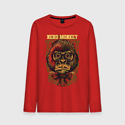 Мужской лонгслив Обезьяна ботан