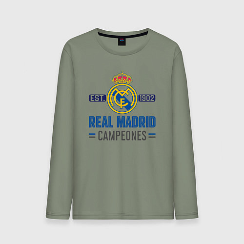 Мужской лонгслив Real Madrid Реал Мадрид / Авокадо – фото 1