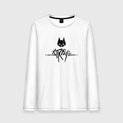Мужской лонгслив Stray: Black Logo