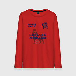 Лонгслив хлопковый мужской CHELSEA F C ЧЕЛСИ Ф К, цвет: красный