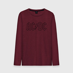 Мужской лонгслив ACDC Logo Молния