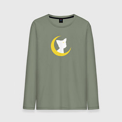 Лонгслив хлопковый мужской Артемис для Луны, цвет: авокадо