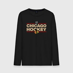 Мужской лонгслив CHICAGO BLACKHAWKS NHL ЧИКАГО НХЛ