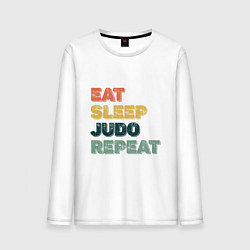 Мужской лонгслив Eat Sleep Judo