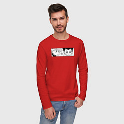 Лонгслив хлопковый мужской Киллуа Золдик и Гон, цвет: красный — фото 2