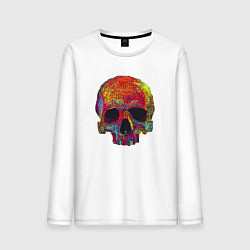 Мужской лонгслив Cool color skull