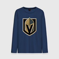Лонгслив хлопковый мужской Vegas Golden Knights , Вегас Голден Найтс, цвет: тёмно-синий