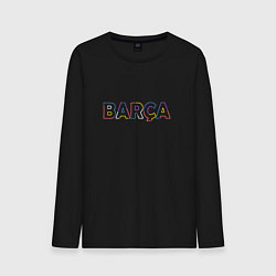Лонгслив хлопковый мужской FC Barcelona - Multicolor 2022 Barca, цвет: черный