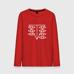 Лонгслив хлопковый мужской Seele logo, цвет: красный