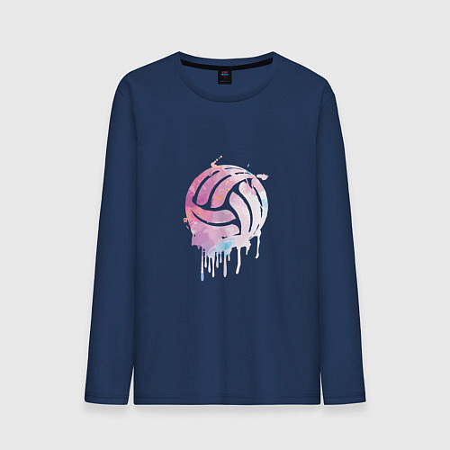 Мужской лонгслив Volleyball Colors / Тёмно-синий – фото 1