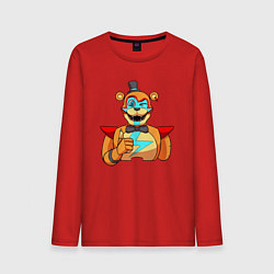 Лонгслив хлопковый мужской Five Nights at Freddys: Security Breach - Глэмрок, цвет: красный