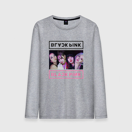 Мужской лонгслив BLACKPINK Lovesick Girls / Меланж – фото 1
